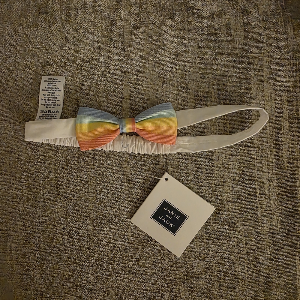 Janie and Jack Multicolor Bow Tie